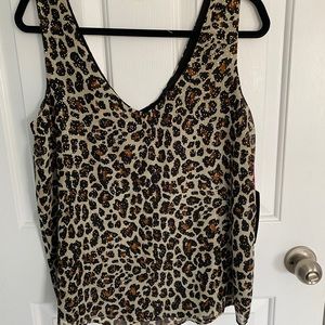 NWT V-Neck Tank Leopard Tank